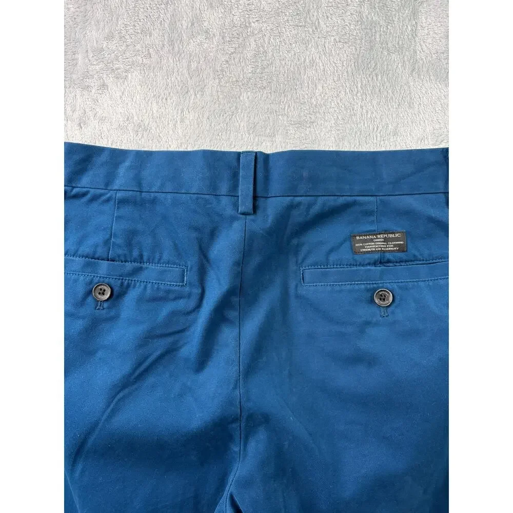 Banana Republic Aiden Slim Chino Pants – Blue Universe – 32x32